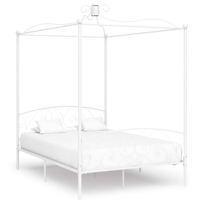 Bed Frame | White | Metal | Double | Classic/Traditional | Bed Frame