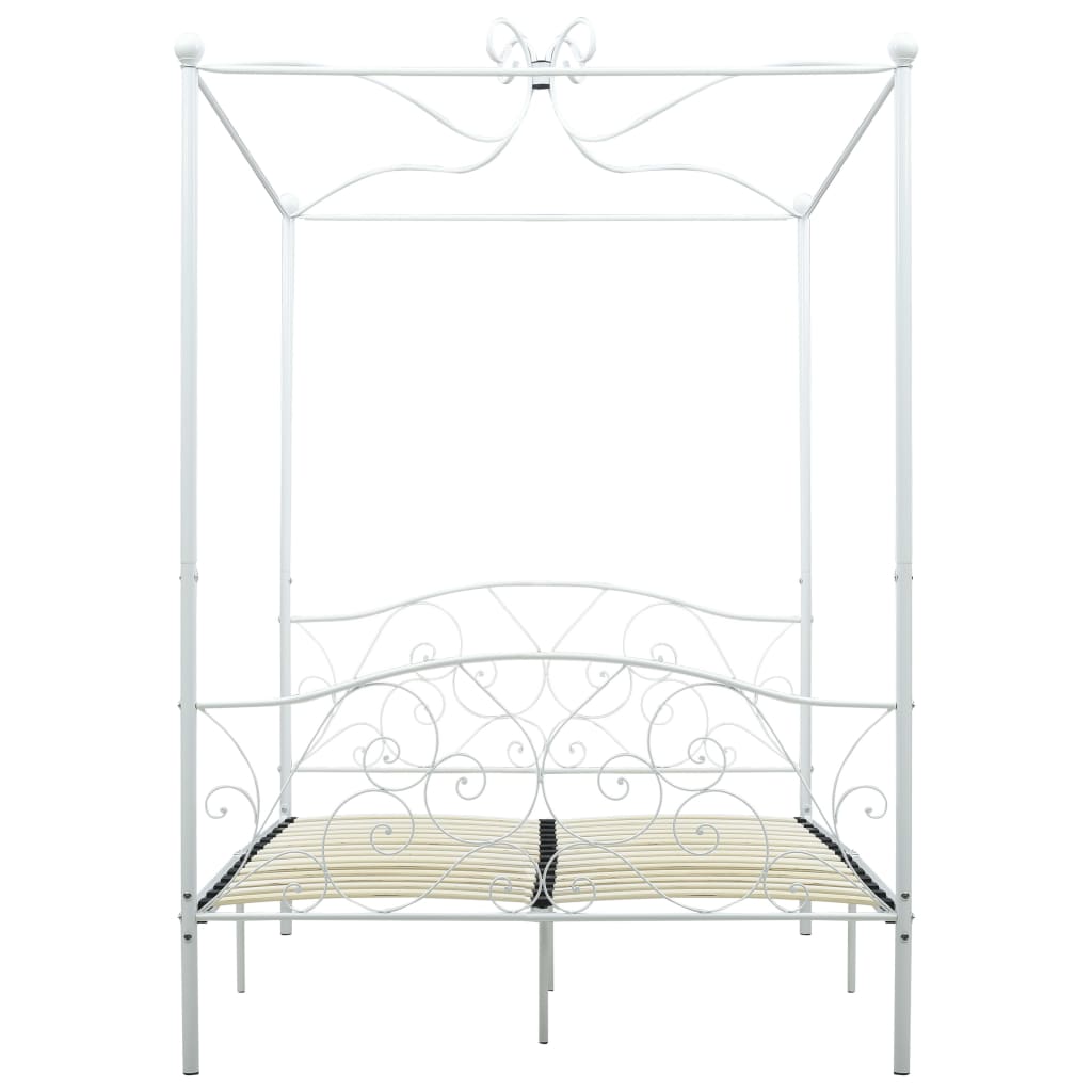 Bed Frame | White | Metal | Double | Classic/Traditional | Bed Frame
