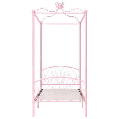 Bed Frame | Pink | Metal | Single | Durable | Bed Frame | Rectangular