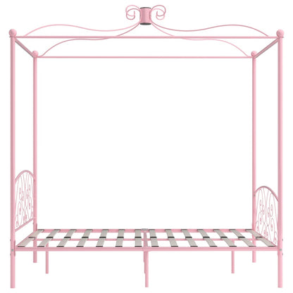 Bed Frame | Pink | Metal | 140x200 cm | Lovely Design | Bed Frame