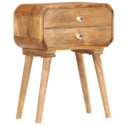 Bedside Cabinet 16.9"x11.8"x22.8" Solid Mango Wood