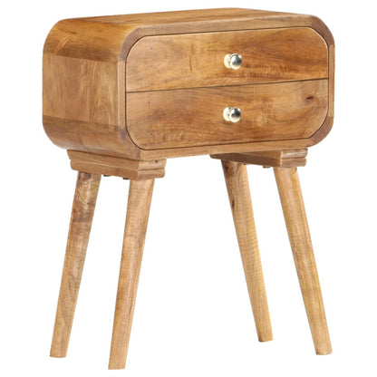 Bedside Cabinet 16.9"x11.8"x22.8" Solid Mango Wood