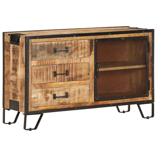 Sideboard | Brown and black | Solid rough mango wood, steel | Medium