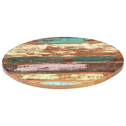 Table Top | Multicolour | Solid reclaimed wood | 40 cm diameter