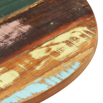 Table Top | Multicolour | Solid reclaimed wood | 40 cm diameter