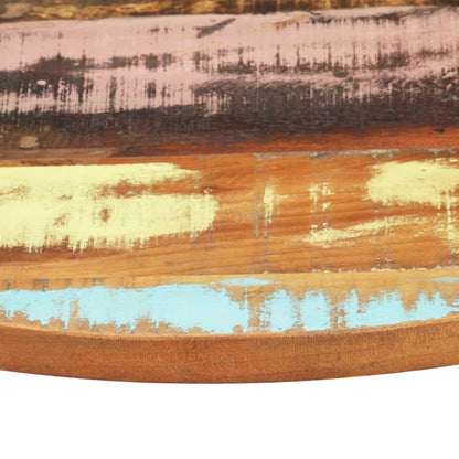 Table Top | Multicolour | Solid reclaimed wood | 40 cm diameter
