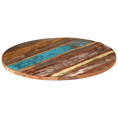 Table Top | Multicolour | Solid reclaimed wood | 80 cm Diameter | Durable