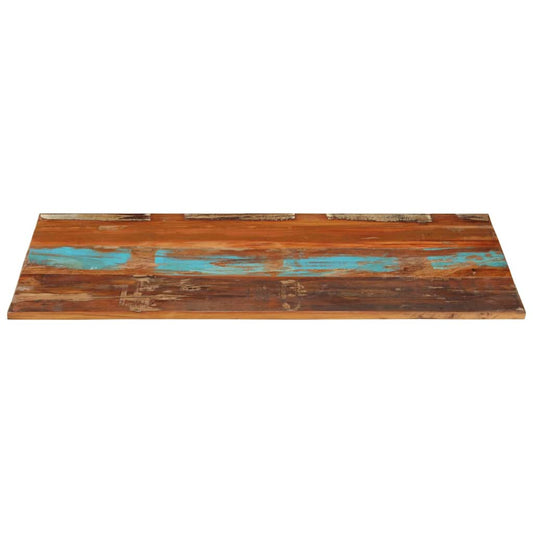 Rectangular Table Top 60x100 cm 15-16 mm Solid Reclaimed Wood