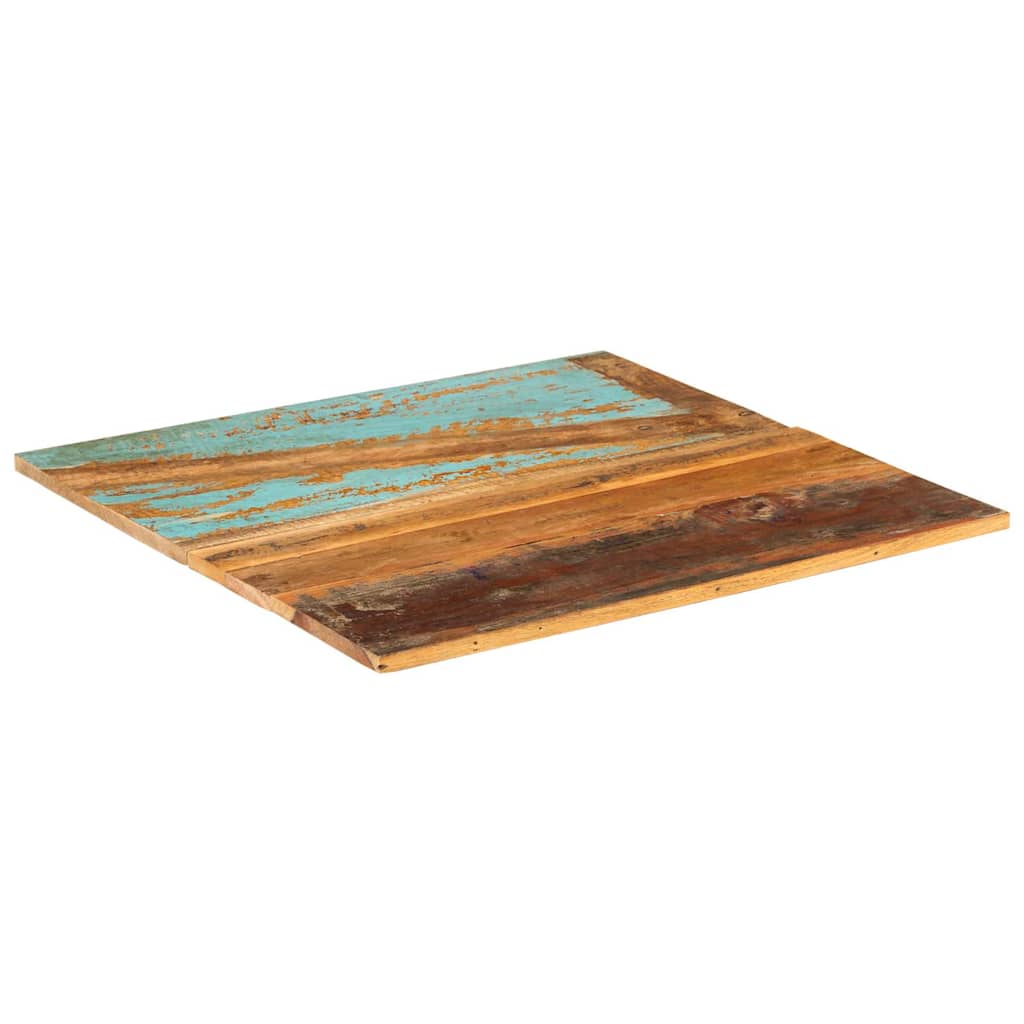 Table Top | Mixed Wood Colours | Solid Tropical Reclaimed Wood | 70x70 cm