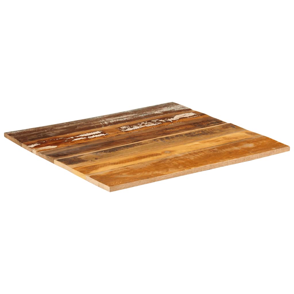 Table Top | Mixed Wood Colours | Solid Tropical Reclaimed Wood | 70x70 cm