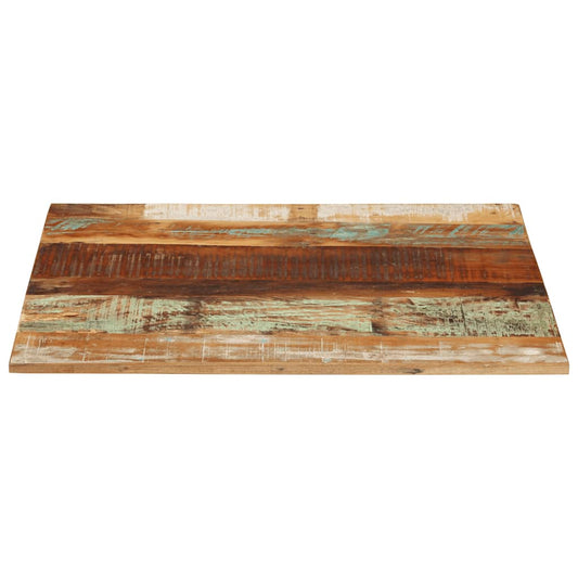 Rectangular Table Top 70x80 cm 15-16 mm Solid Reclaimed Wood