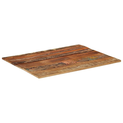 Rectangular Table Top 70x90 cm 15-16 mm Solid Reclaimed Wood