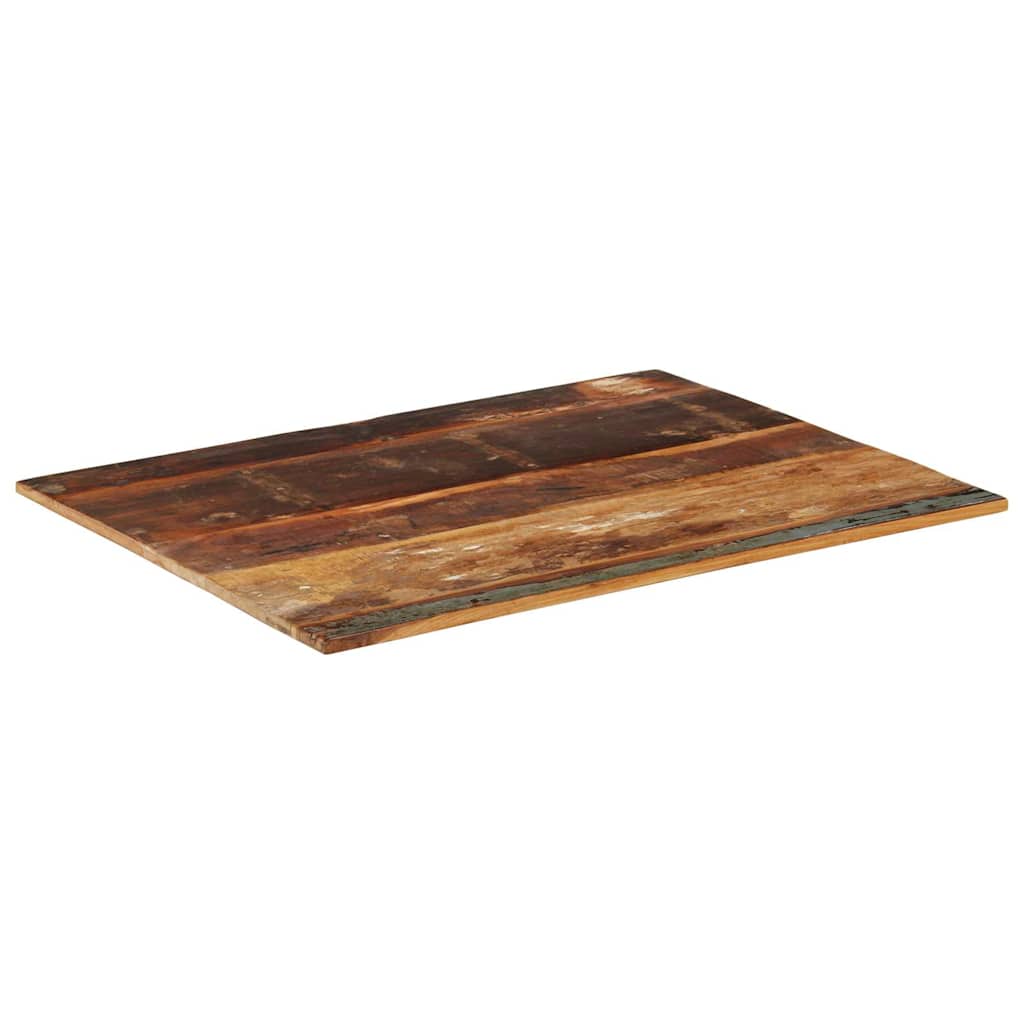 Rectangular Table Top 70x90 cm 15-16 mm Solid Reclaimed Wood