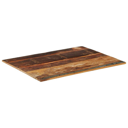 Rectangular Table Top 70x90 cm 15-16 mm Solid Reclaimed Wood