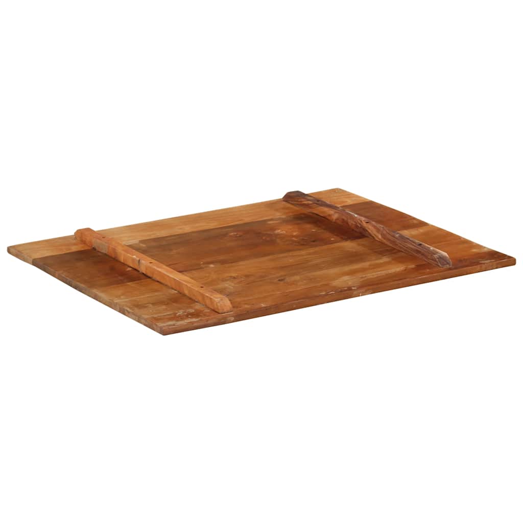 Rectangular Table Top 70x90 cm 15-16 mm Solid Reclaimed Wood