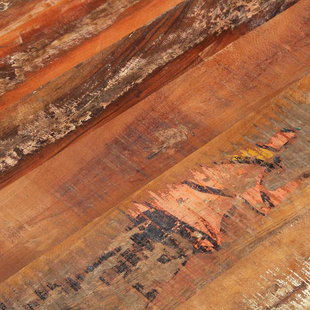 Rectangular Table Top 70x90 cm 15-16 mm Solid Reclaimed Wood