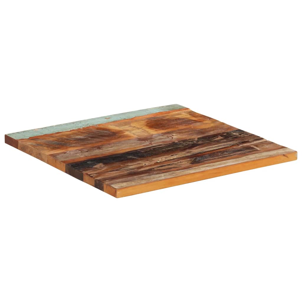 Table Top | Multicolour | Solid reclaimed wood | 60 x 60 cm | Durable