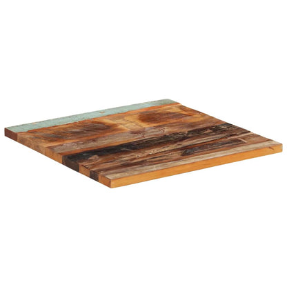 Table Top | Multicolour | Solid reclaimed wood | 60 x 60 cm | Durable