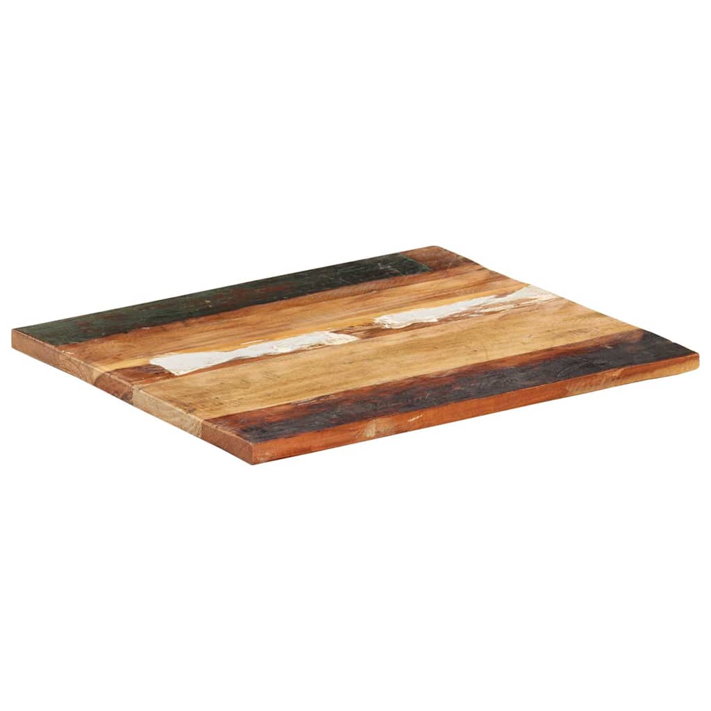 Table Top | Multicolour | Solid Reclaimed Wood | 60x70 cm | Durable