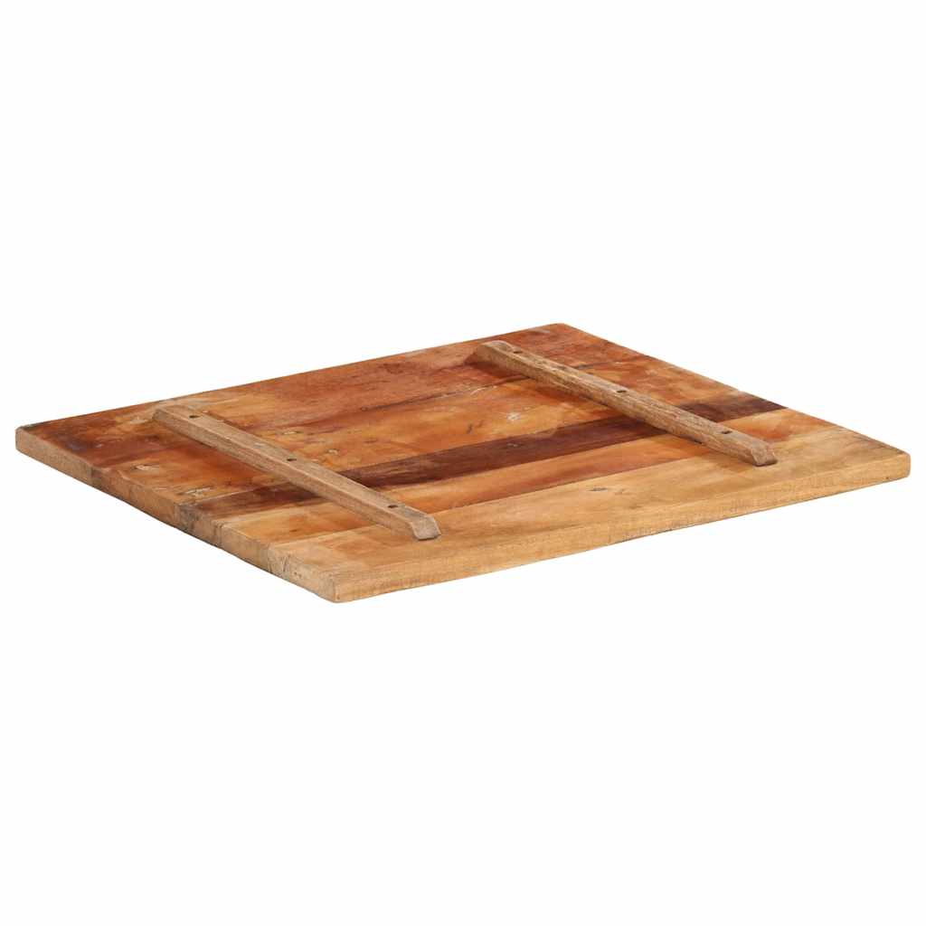 Table Top | Multicolour | Solid Reclaimed Wood | 60x70 cm | Durable