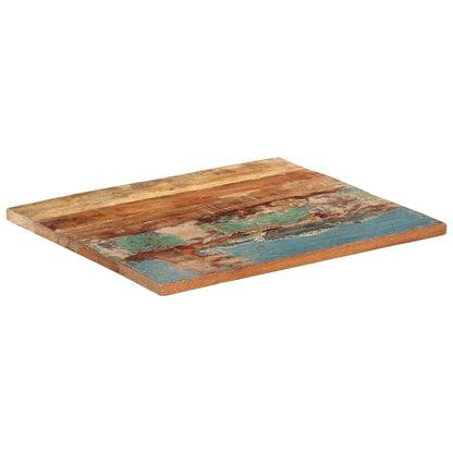Table Top | Multicolour | Solid Reclaimed Wood | 60x70 cm | Durable