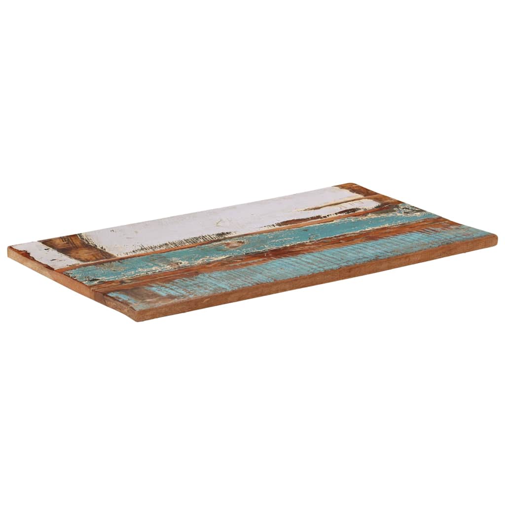 Table Top | Multicolour | Solid Reclaimed Wood | 60x100 cm | Durable