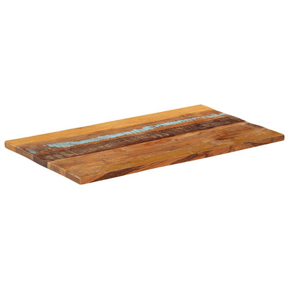 Table Top | Multicolour | Solid Reclaimed Wood | 60x100 cm | Durable