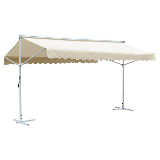 Awning | Cream | Powder-coated steel, Polyester with PU coating