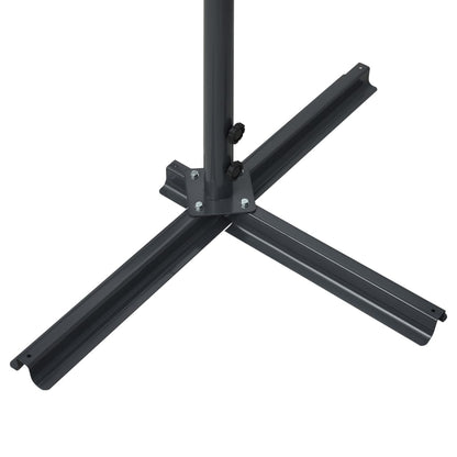 Awning Anthracite Powder-coated steel, 100% polyester 197 x 118 in
