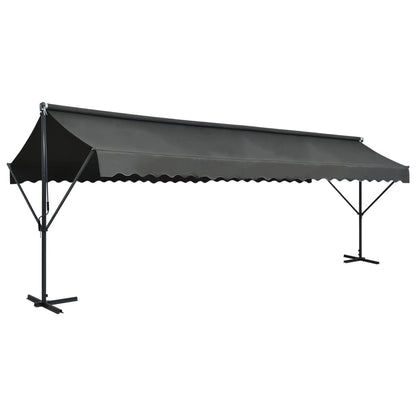 Awning Anthracite Powder-coated steel 236.2 x 118.1 in