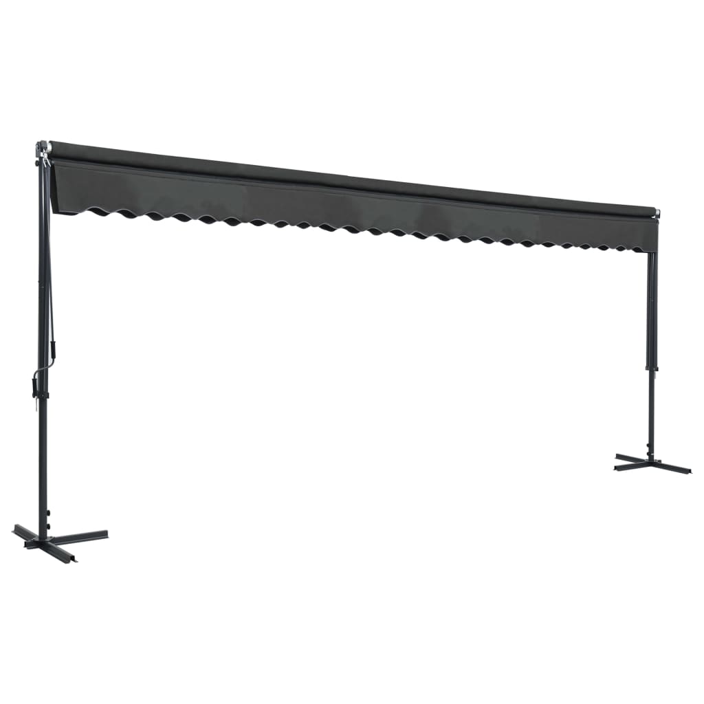 Awning Anthracite Powder-coated steel 236.2 x 118.1 in