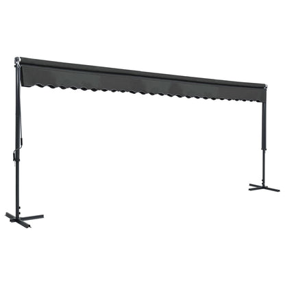 Awning Anthracite Powder-coated steel 236.2 x 118.1 in