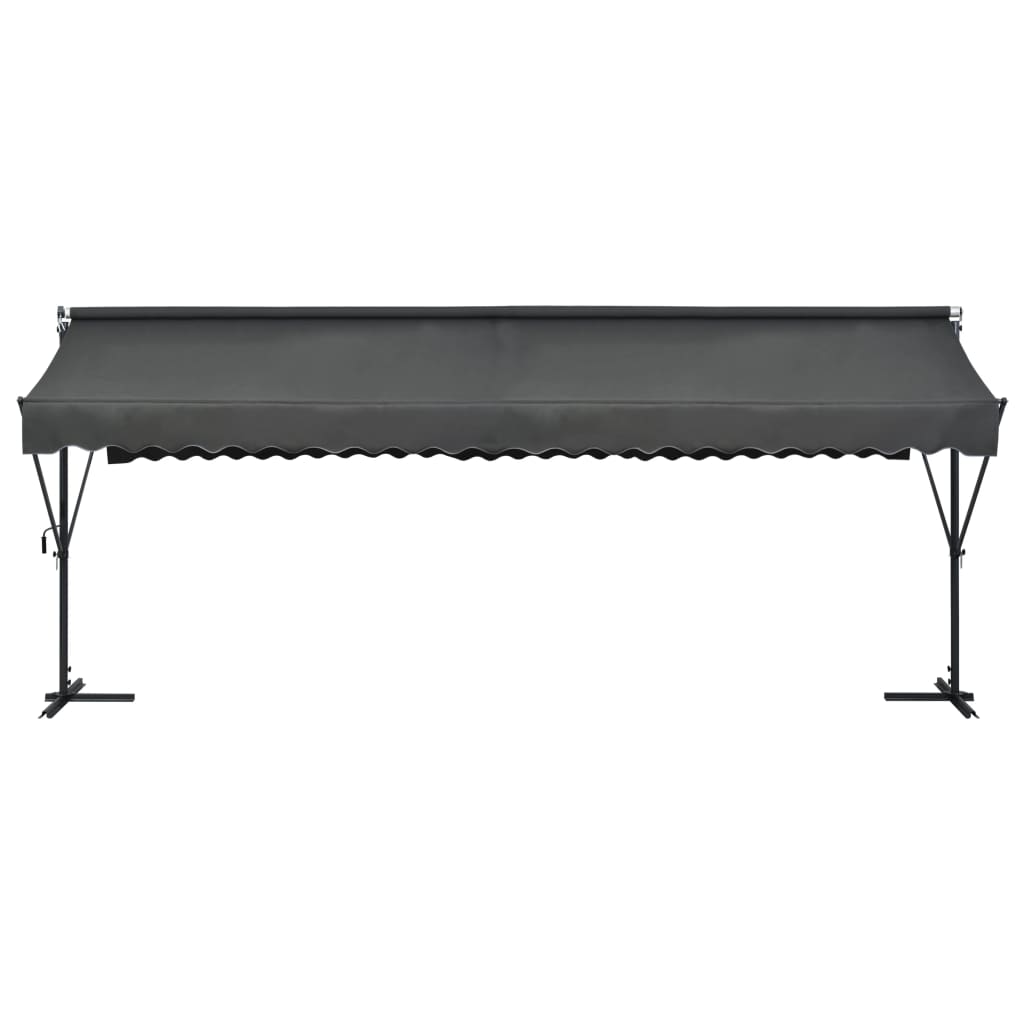 Awning Anthracite Powder-coated steel 236.2 x 118.1 in