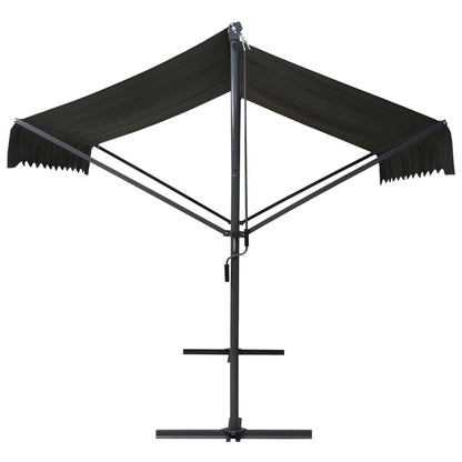 Awning Anthracite Powder-coated steel 236.2 x 118.1 in