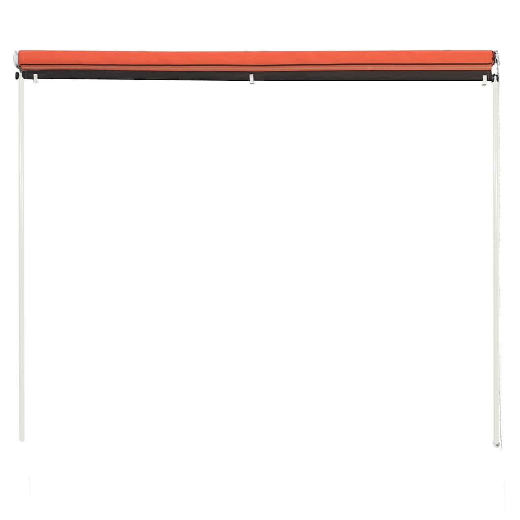 Retractable Awning 100x150 cm Orange and Brown