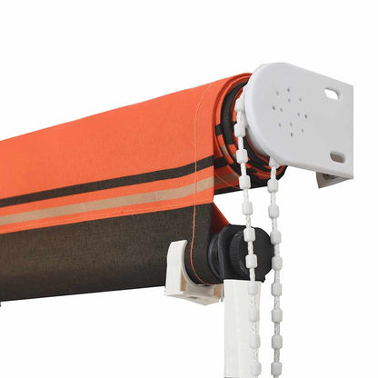 Retractable Awning 100x150 cm Orange and Brown