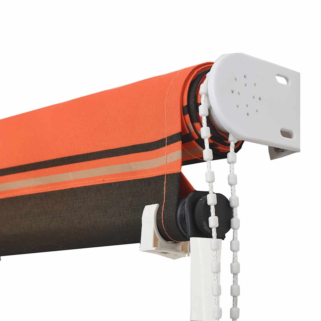 Retractable Awning 200x150 cm Orange and Brown