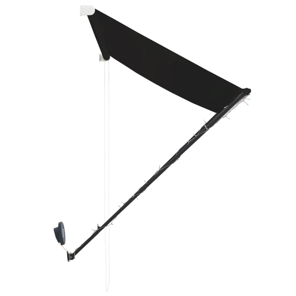 Retractable Awning with LED 100x150 cm Anthracite