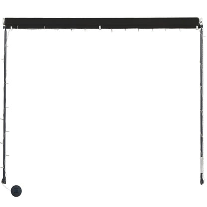 Retractable Awning with LED 100x150 cm Anthracite