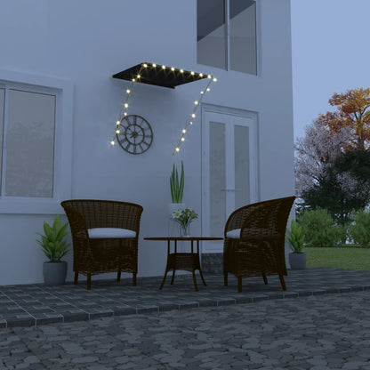 Retractable Awning with LED 100x150 cm Anthracite