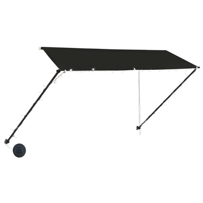 Retractable Awning with LED 300x150 cm Anthracite