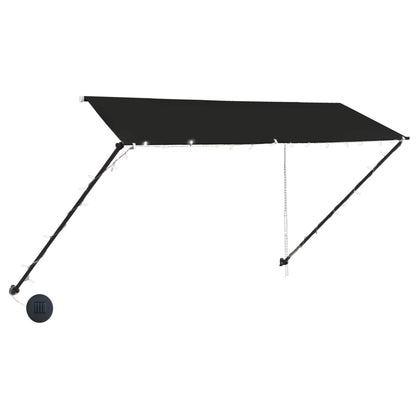 Retractable Awning with LED 350x150 cm Anthracite