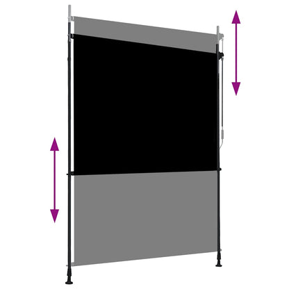 Outdoor Roller Blind 150x270 cm Anthracite