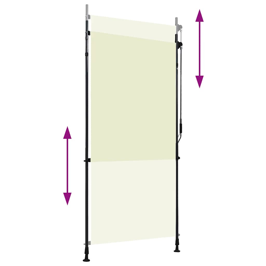 Roller Blind Cream Polyester with PA coating, steel, aluminum