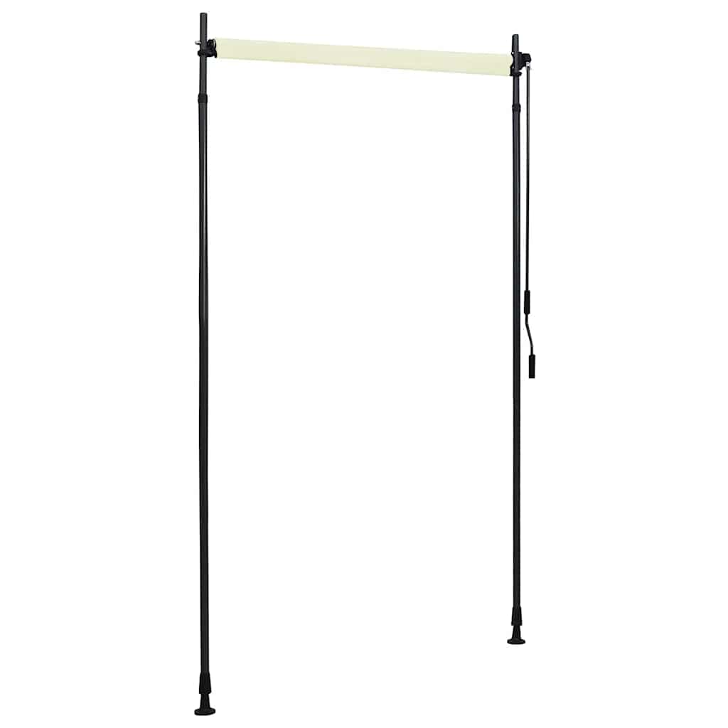 vidaXL Roller Blind Cream Polyester with PA coating, steel, aluminum