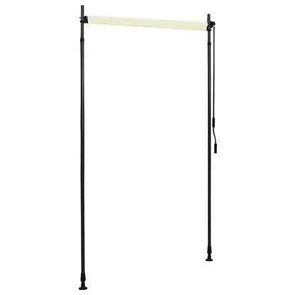 vidaXL Roller Blind Cream Polyester with PA coating, steel, aluminum