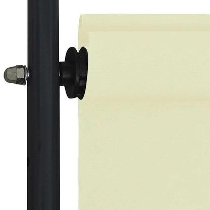 vidaXL Roller Blind Cream Polyester with PA coating, steel, aluminum
