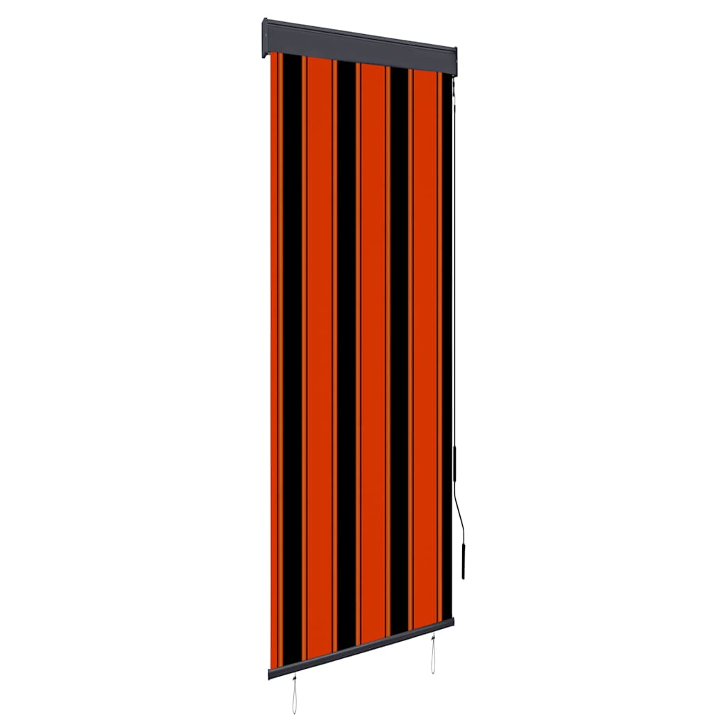 Outdoor Roller Blind 60x250 cm Orange and Brown
