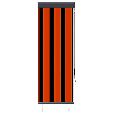 Outdoor Roller Blind 60x250 cm Orange and Brown
