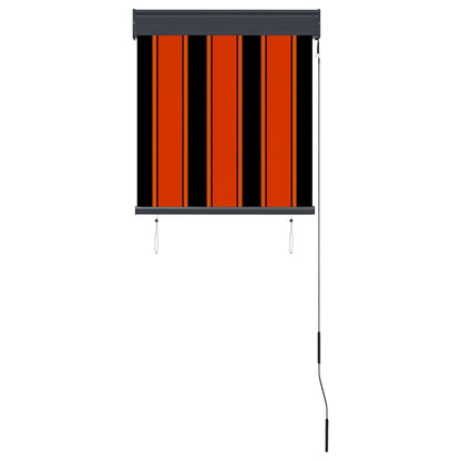 Outdoor Roller Blind 60x250 cm Orange and Brown